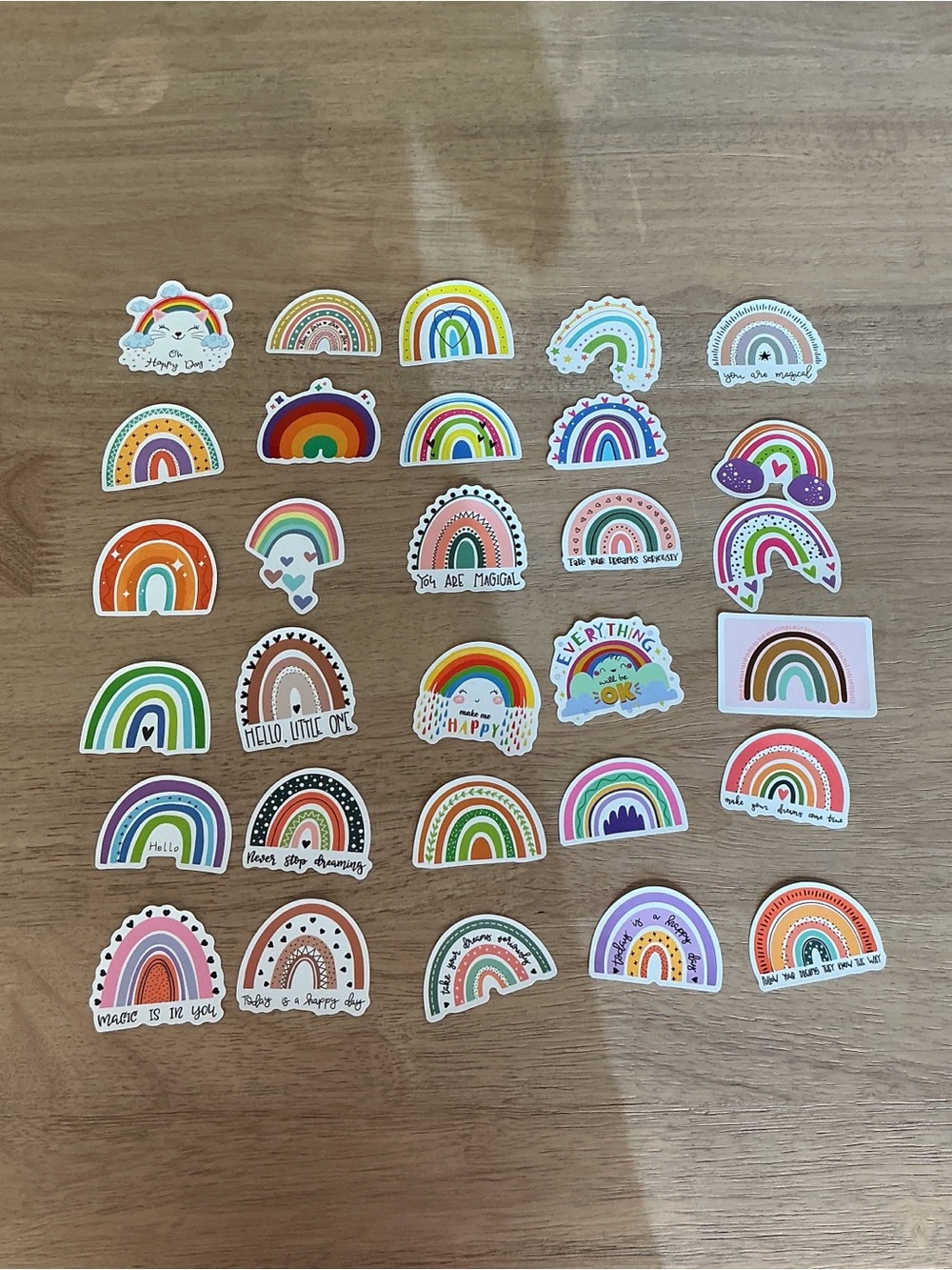 Assorted Rainbow Sticker Pack - Multicolor Kids Decor